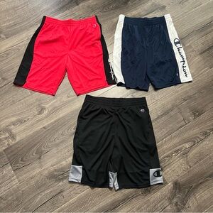 NWOT 3 Piece Lot of Boys’ Champion Size 14/16 Athletic Shorts Active Bottoms